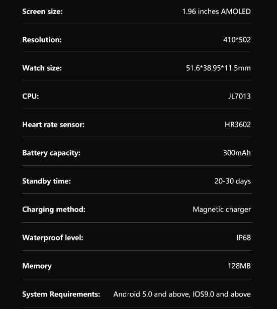 FW16E Smart Watch AMOLED Multi-function mode - Pink_8