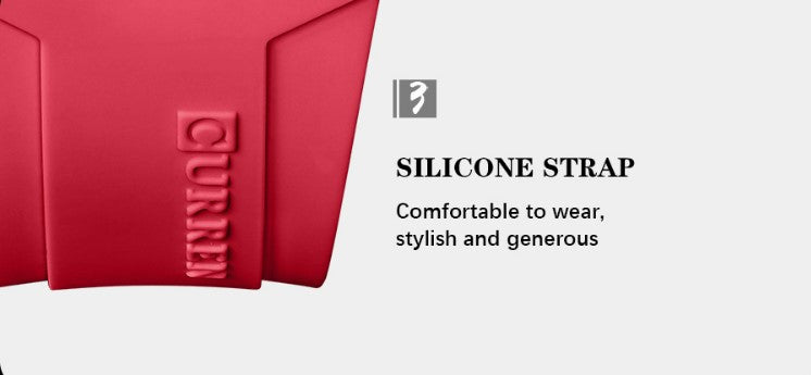 CURREN 8442 Men's Waterproof Six Needle Quartz Multifunctional Watch Men's Watch - Red_5