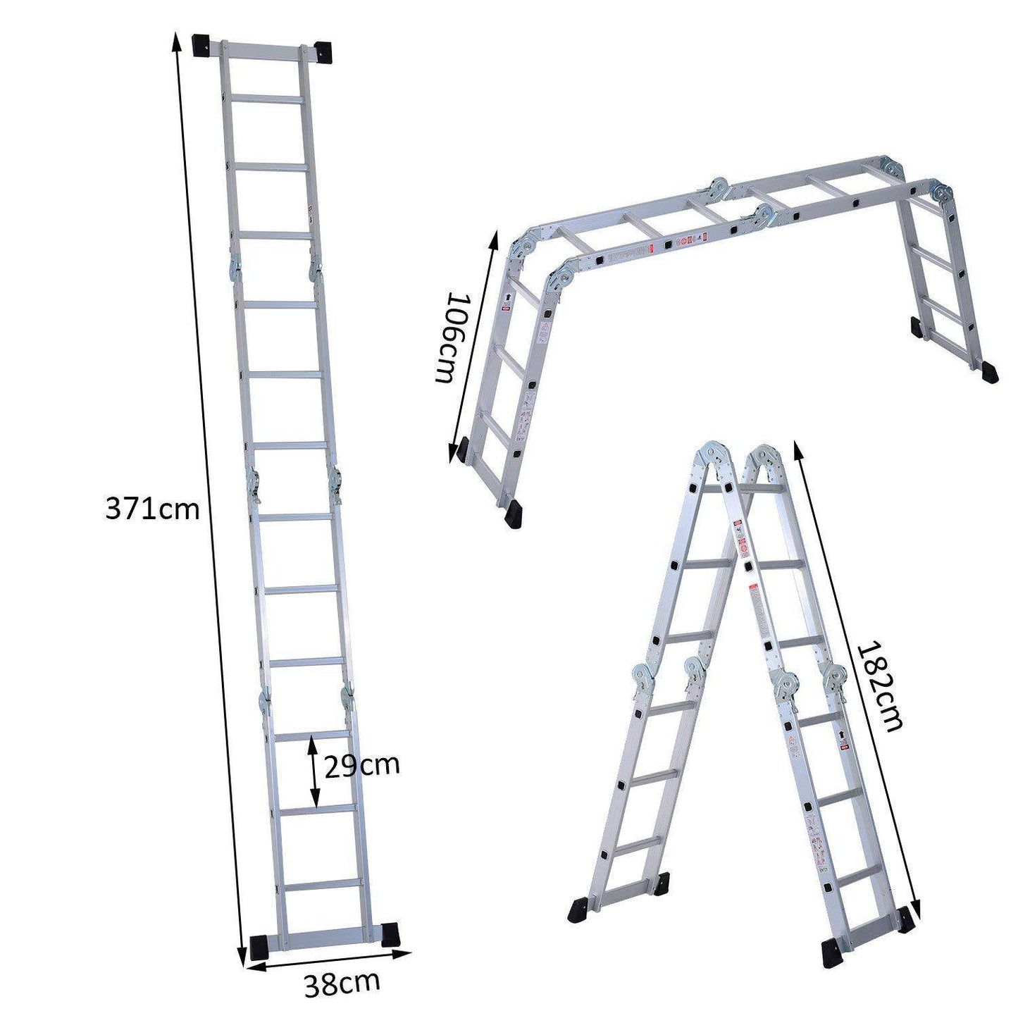 3.7m Aluminium Multi Purpose Ladder_2