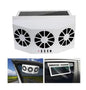 Rechargeable Car Solar Powered Exhaust Fan 3 Air Vent Window Cooler Air Purifier_0