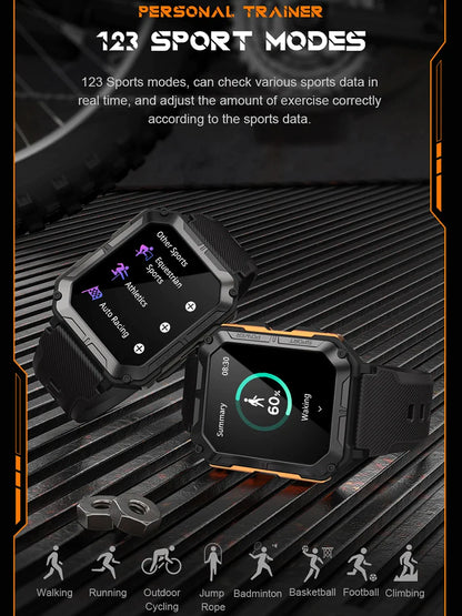 LEMFO C20Pro Smart Watch Men Sport Smartwatch -  Orange_3