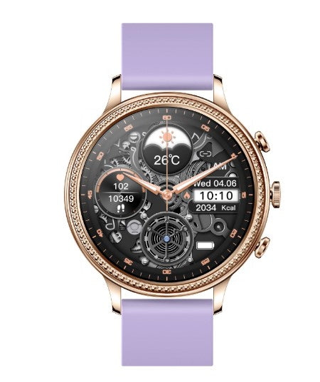 New V60 Call 1.39 Smart Watch Bluetooth Silicone - Purple_0