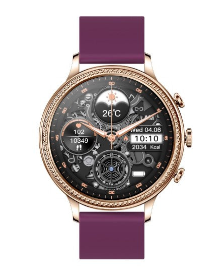 New V60 Call 1.39 Smart Watch Bluetooth Silicone - Burgundy_0