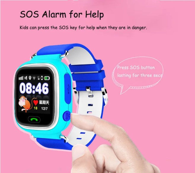 Q90 Smart Watch for Kids with SOS Alarm - Orange_2