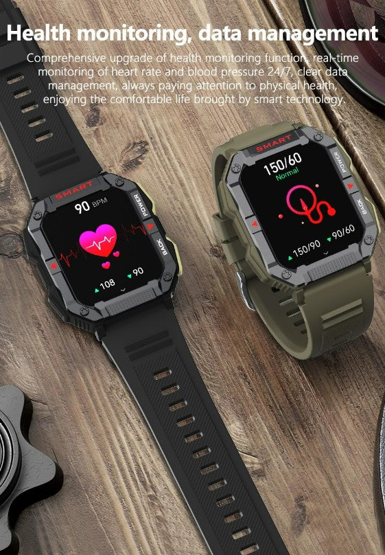 YK01 Smart Watch for Outdoor Sports - Army Green_4