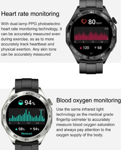 EX105 Smart Watch encoder wireless charging payment function - Black_7