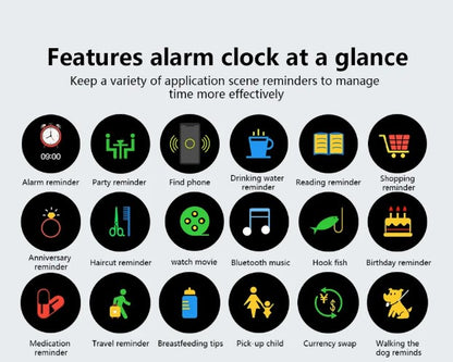 T1 Fitness Bracelet IP67 waterproof Health Monitoring Support Smart Watch - Red_3