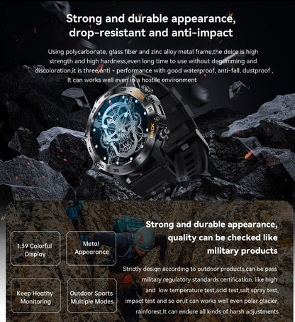 K52 Bluetooth Call Smart Watch - Orange_3