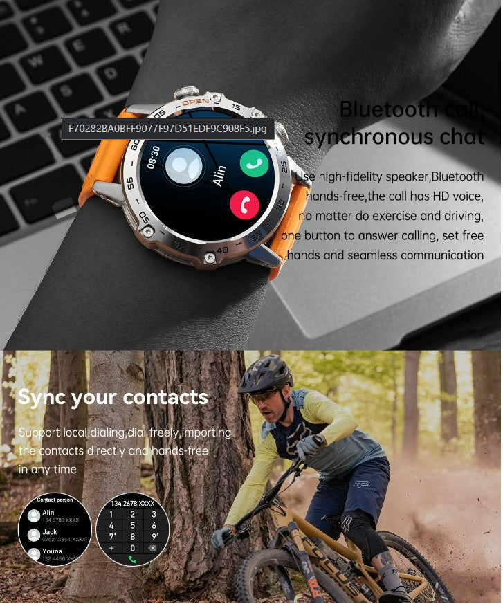 K52 Bluetooth Call Smart Watch - Black_5
