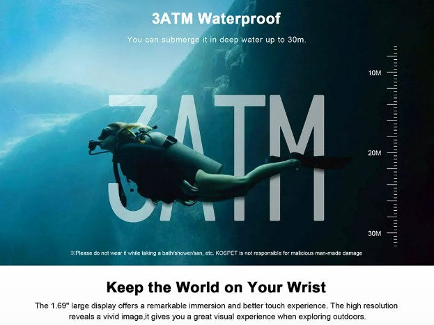 ROCK Rugged Smart Watch For Men Outdoor Sports - Army Green_2