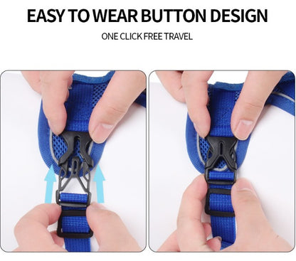 Pet Leash Reflective Breathable Dog Harness Vest Style -  Grey_3